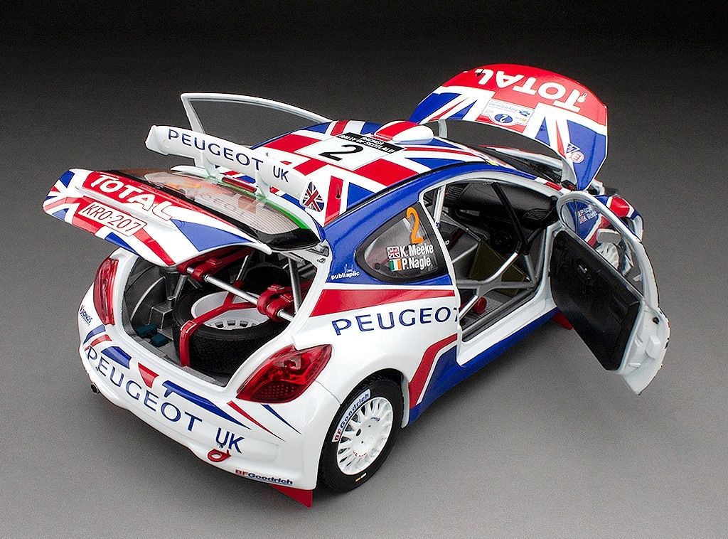 Peugeot 207 S2000 #2 Meeke/Nagle Rally of Scotland 2010 1:18 Sun Star