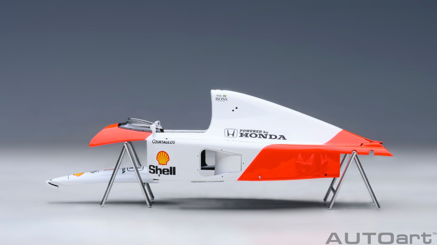 McLaren Honda MP4/6 #1 A.Senna Japanese GP 1991 without McLaren Logo 1:18 AUTOart