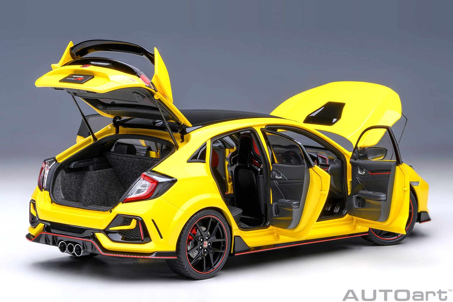 Honda Civic Type R FK8 2021 yellow 1:18 AUTOart