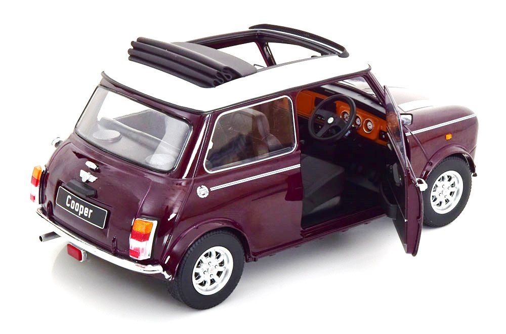Mini Cooper Sunroof RHD 1992 purple/white 1:12 KK Scale