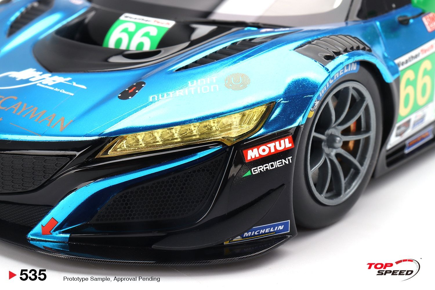 Acura NSX GT3 EVO22 #66 K.Simpson/T.Bechtolsheimer Gradient Racing IMSA 24H Daytona 2022 1:18 TopSpeed Models