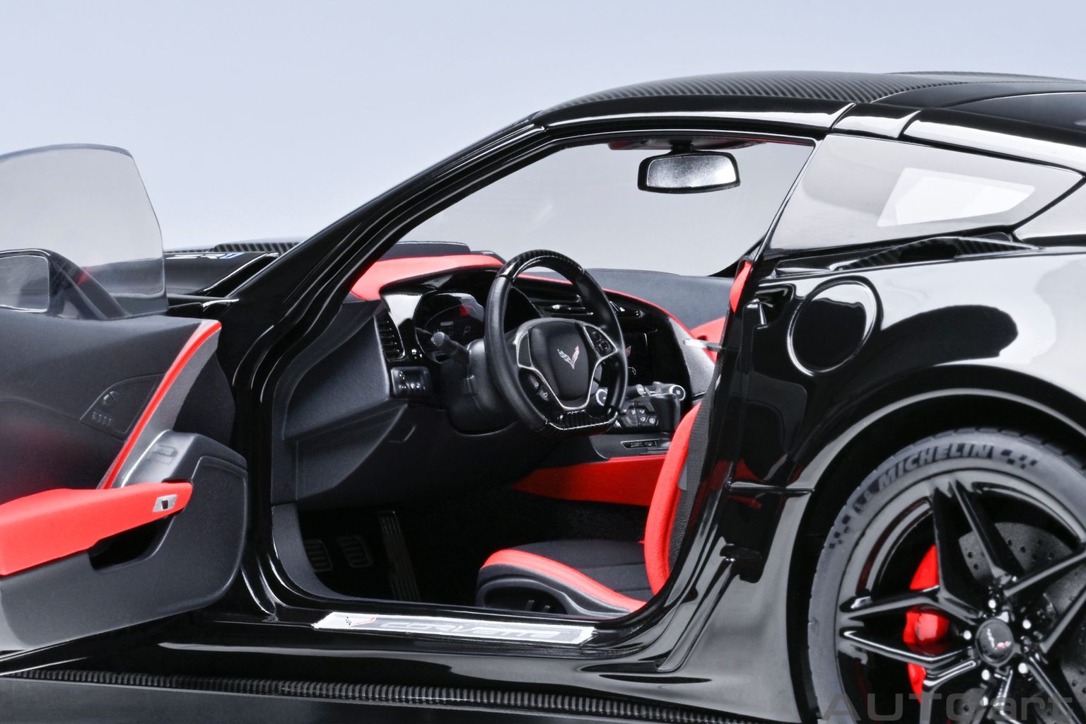 Chevrolet Corvette C7 ZR1 2019 gloss black 1:18 AUTOart