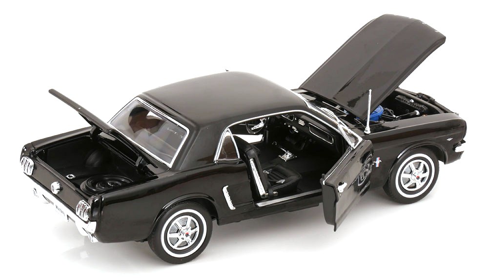 Ford Mustang Coupe 1964 1/2 black 1:18 Welly