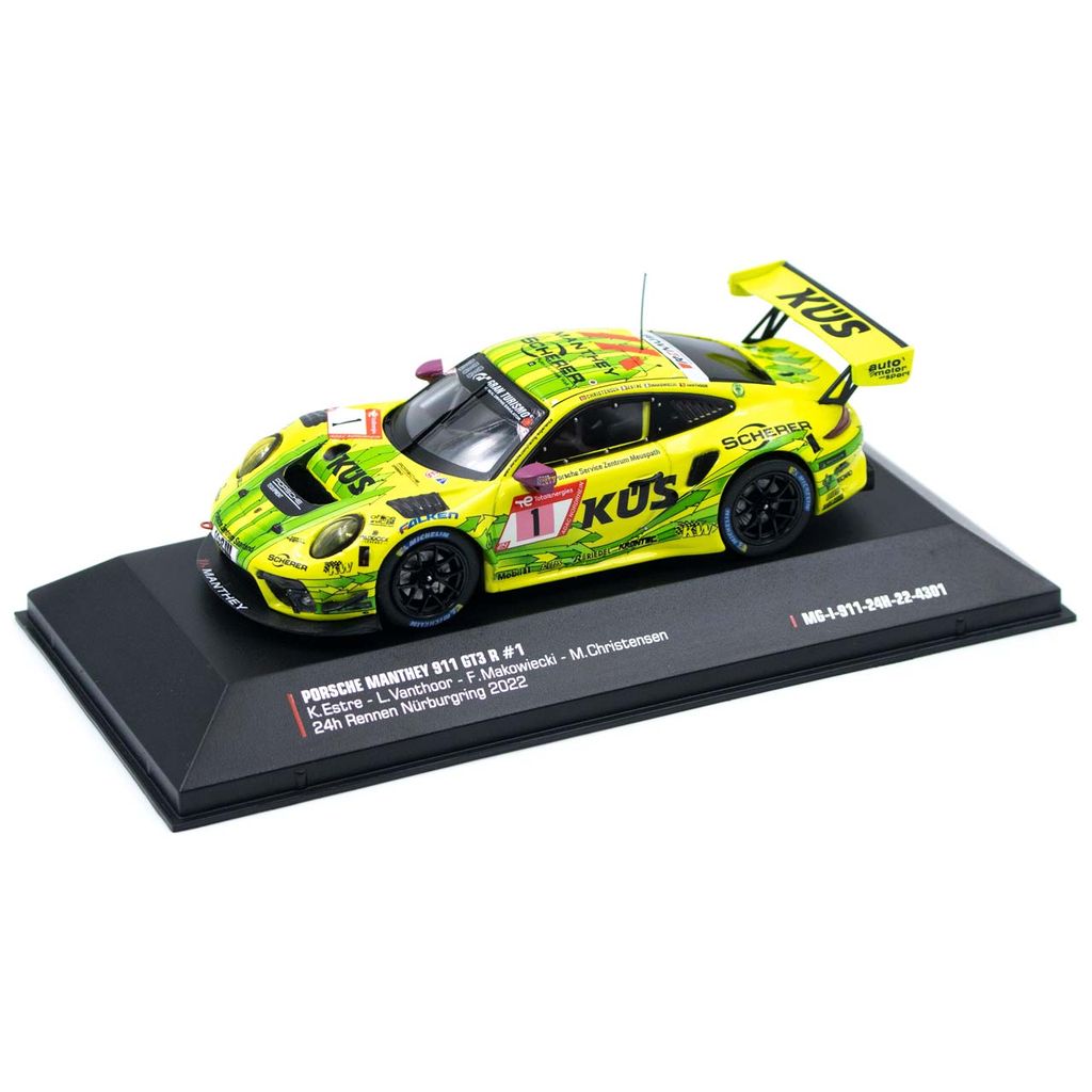 Porsche 911 GT3 R #1 Manthey-Racing 24H Nürburgring 2022 1:43 Ixo Models