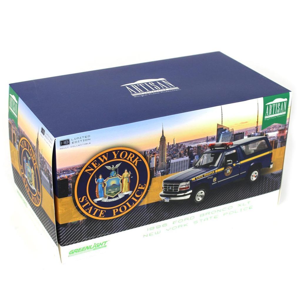 Ford Bronco XLT New York State Police 1996 1:18 Greenlight