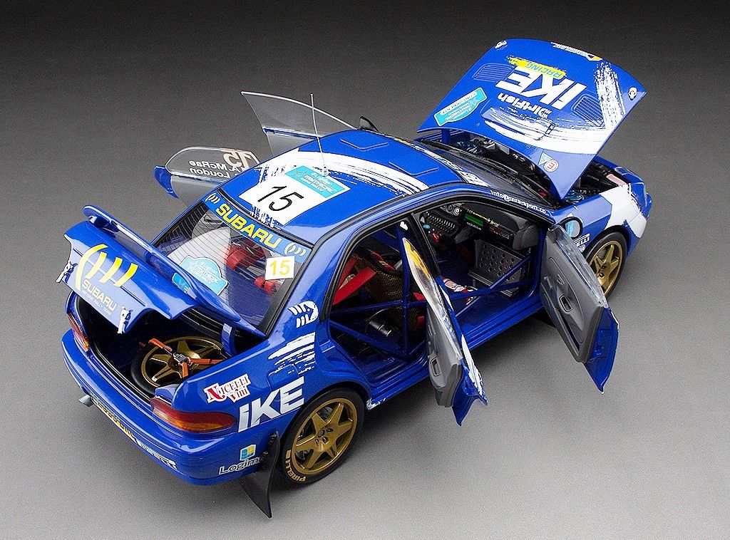 Subaru Impreza 555 #15 McRae/Loudon Logiman Mythical Cars Rally 1997 1:18 Sun Star