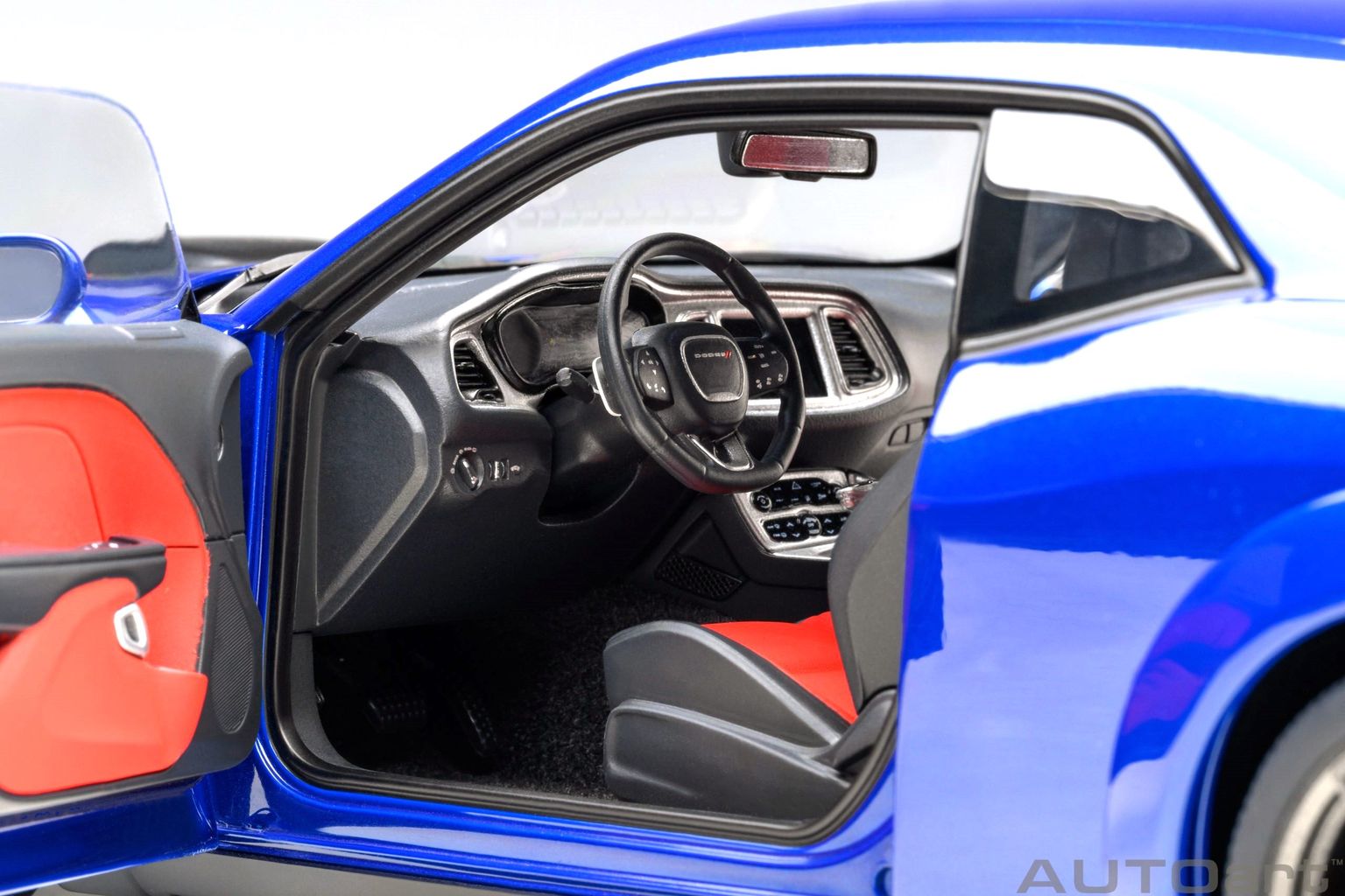 Dodge Challenger R/T Scat Pack Shaker Widebody 2022 indigo blue 1:18 AUTOart 