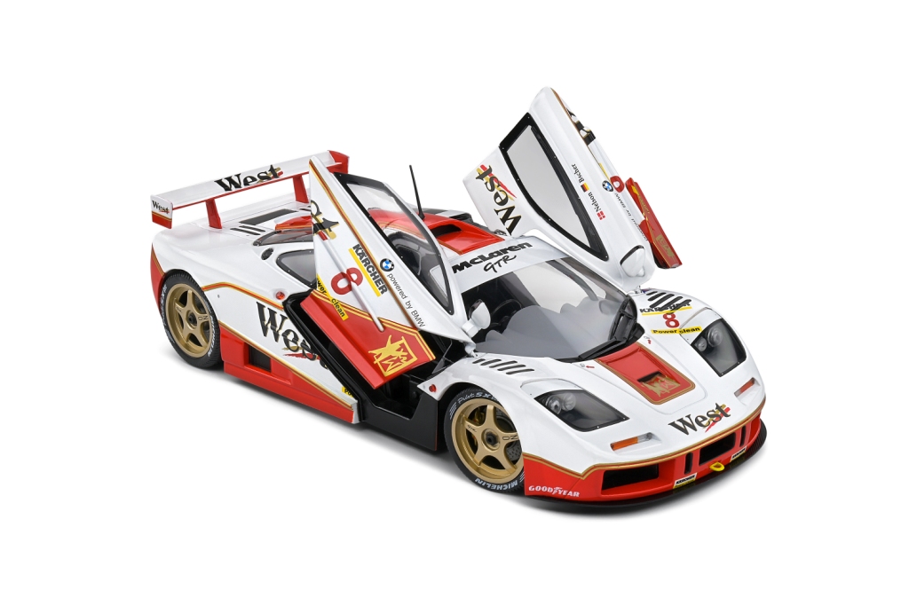 McLaren F-1 GTR BMW V12 Team West #8 Nielsen/Bscher BPR GT Endurance 1995 1:18 Solido