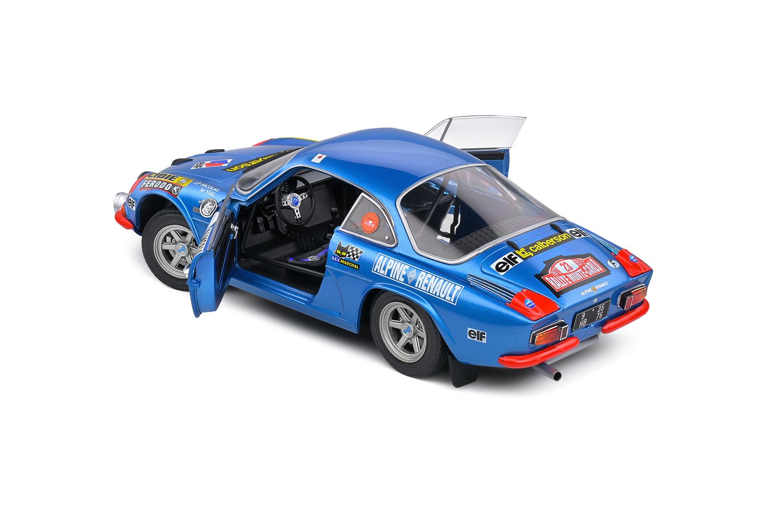 Renault Alpine A110 1600S #23 Nicolas/Vial Rally Monte-Carlo 1972 night version 1:18 Solido
