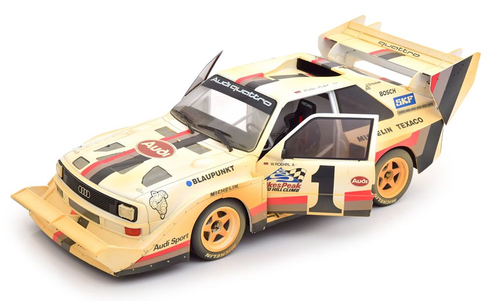 Audi Sport Quattro S1 #1 Walter Roehrl Winner Pike Peak 1987 1:18 CMR
