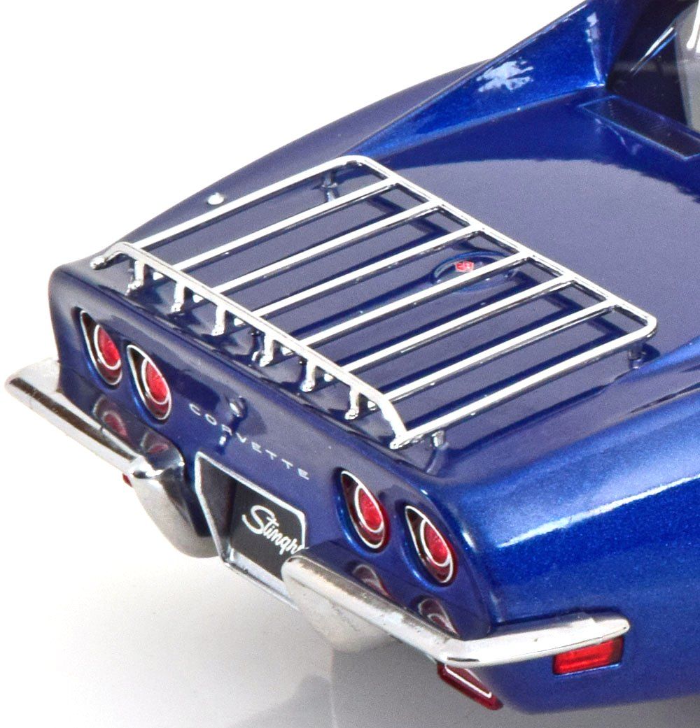 Chevrolet Corvette C3 1972 blue metallic 1:18 KK Scale