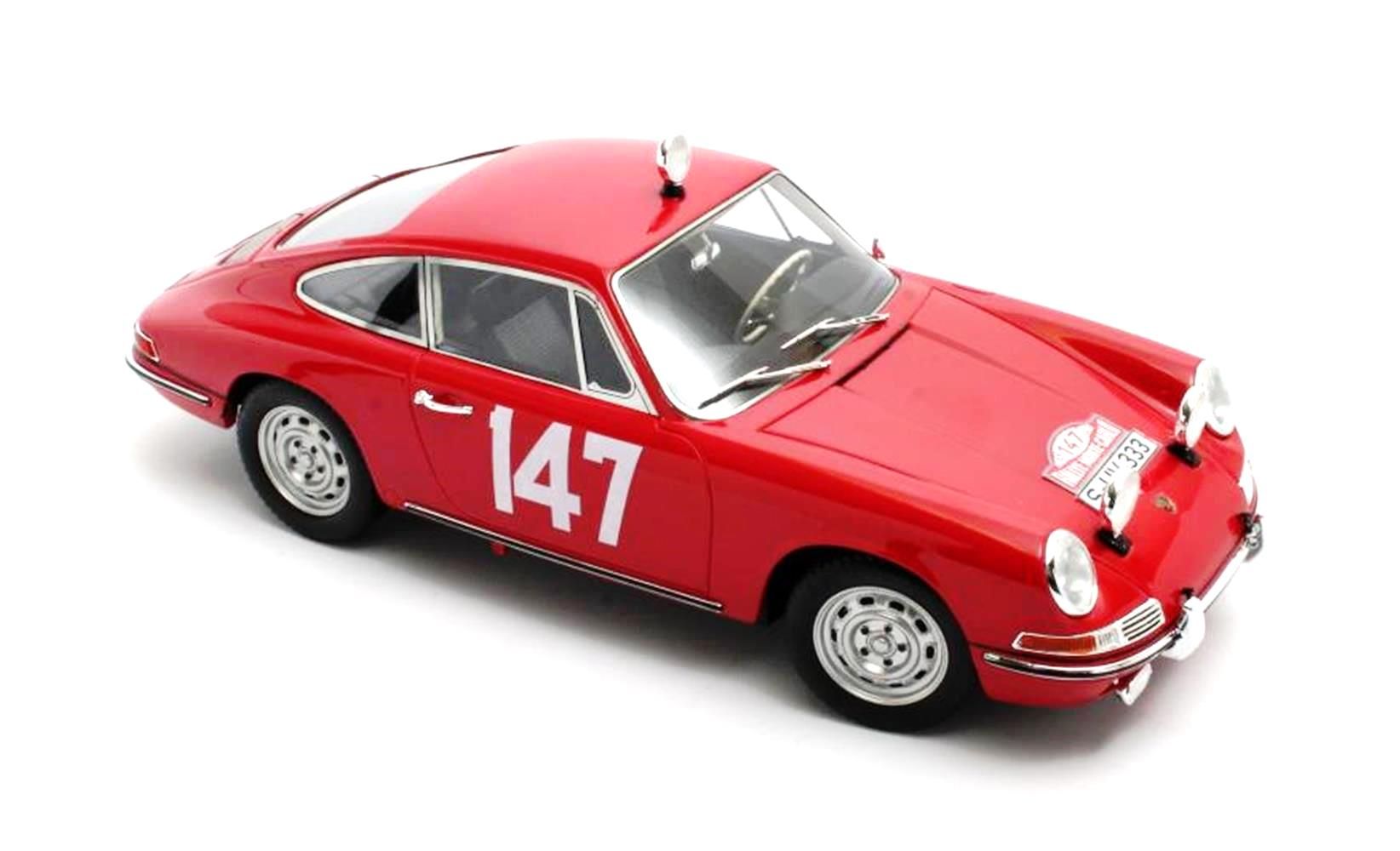 Porsche 911S Coupe #147 Linge/Falk Winner Class Rally Monte Carlo 1965 1:18 Matrix Scale Models