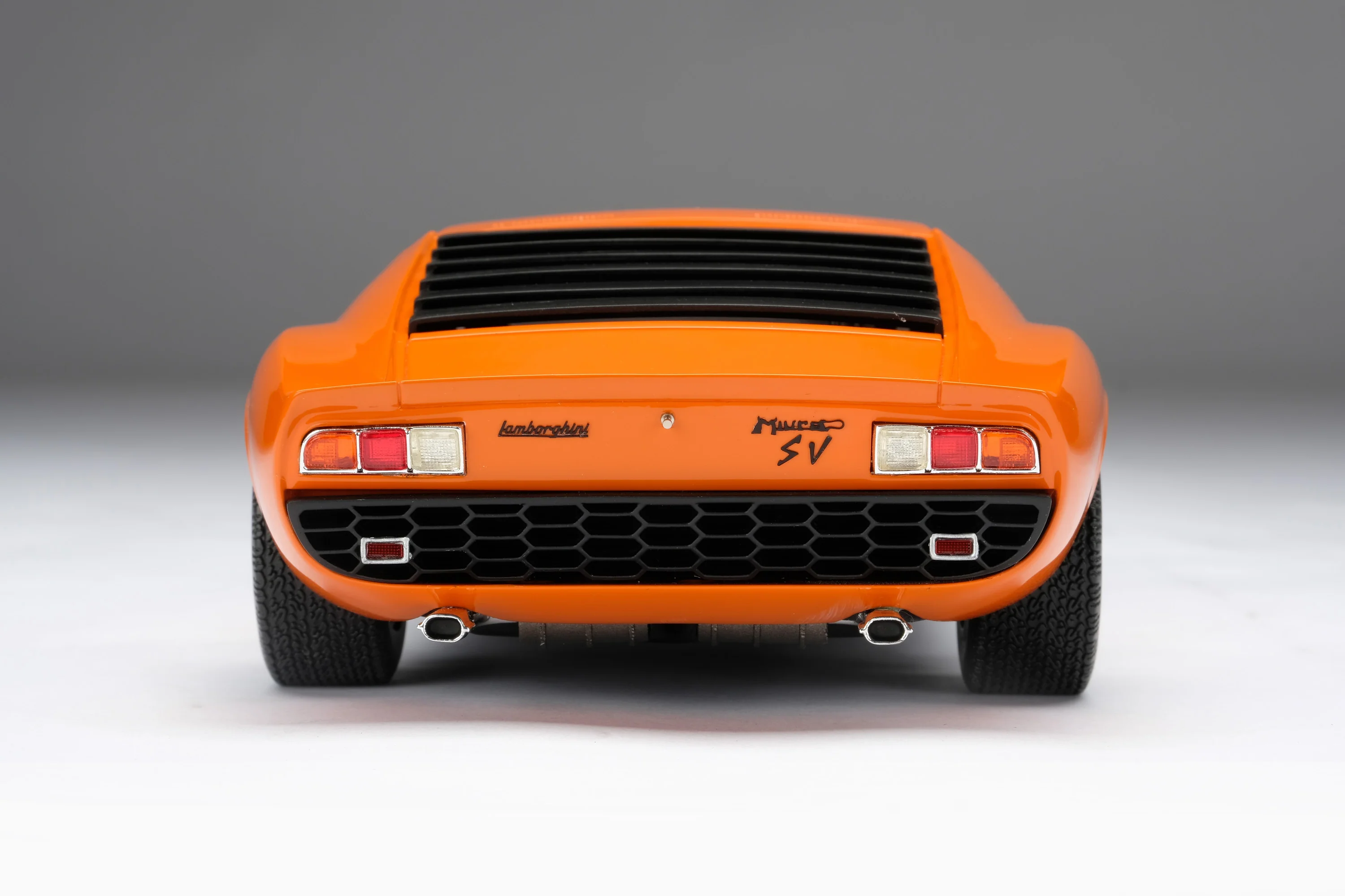 Lamborghini Miura P400 SV 1971 orange 1963 silver 1:18 Amalgam