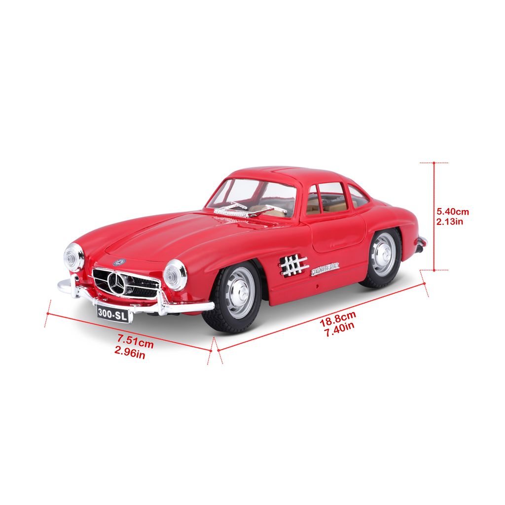 Mercedes-Benz 300 SL 1954 red 1:24 Bburago