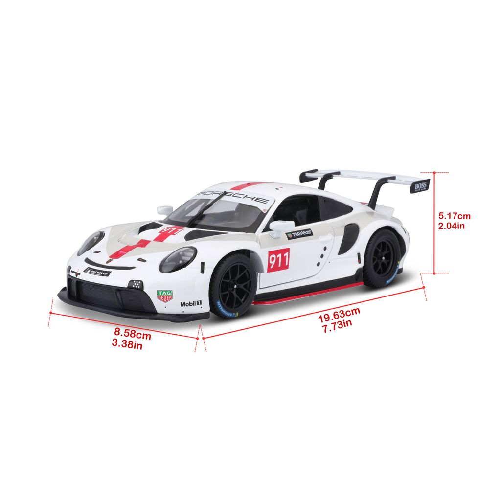 Porsche 911 RSR GT #911 white/red 1:24 Bburago