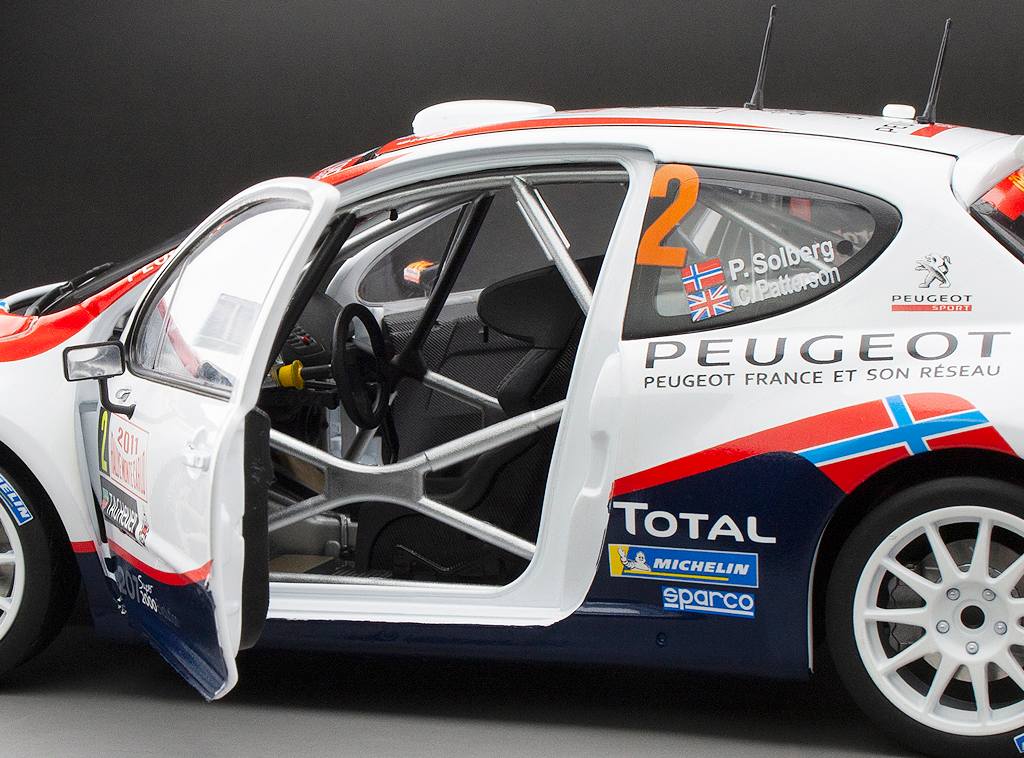 Peugeot 207 S2000 #2 P.Solberg/C.Patterson Rally Monte-Carlo 2011 1:18 Sun Star