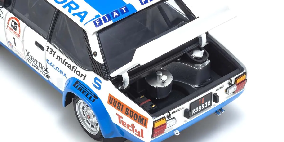 Fiat 131 Abarth #1 Alen/Kivimaki Winner Rally 1000 Lakes 1980 1:18 Kyosho
