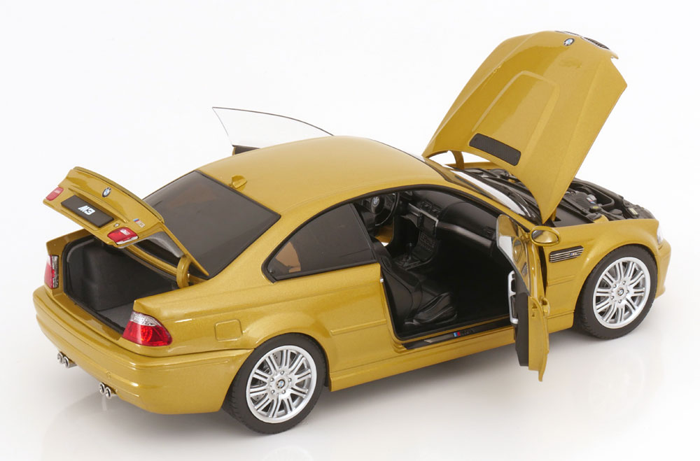 BMW M3 E46 2000 yellow metallic 1:18 Norev
