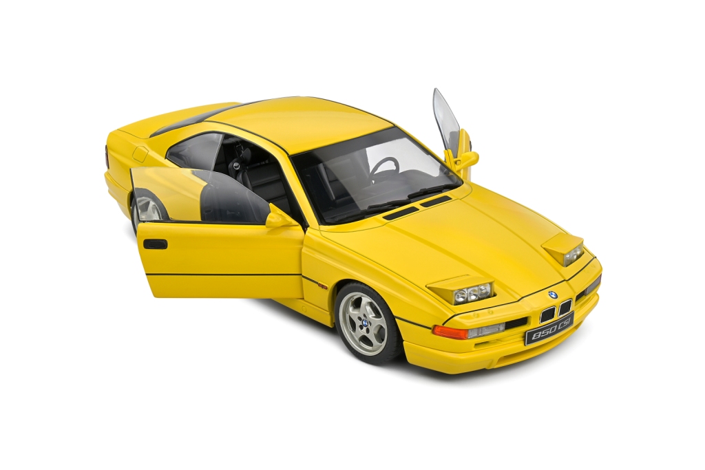 BMW 850 E31 SCI 1990 yellow 1:18 Solido
