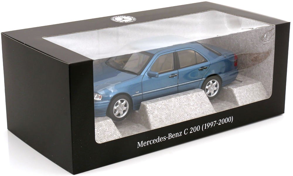 Mercedes-Benz C 200 W202 1997-2001 blue 1:18 Norev