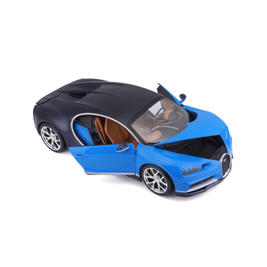 Bugatti Chiron blue/blue 1:18 Bburago