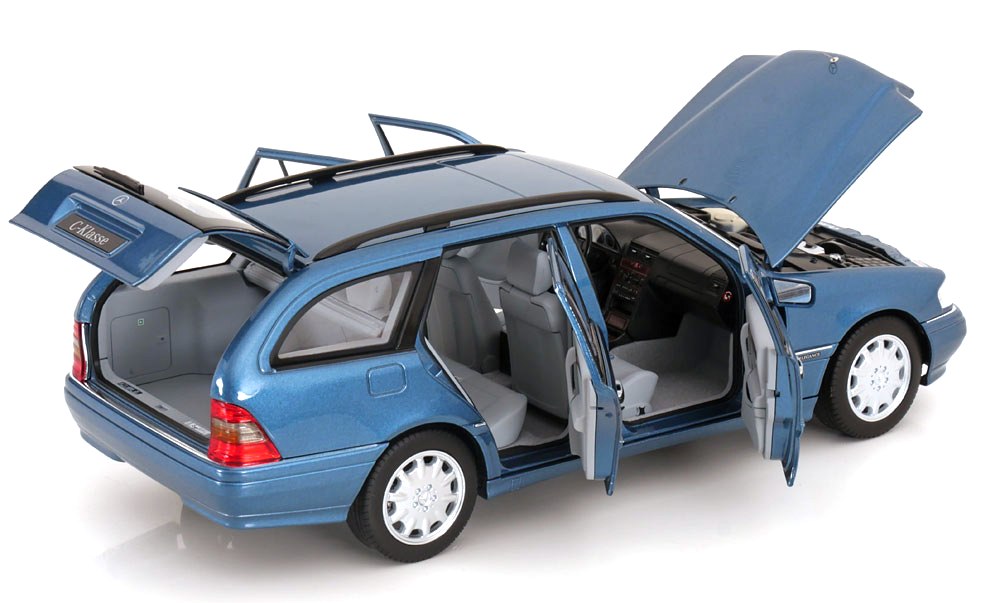 Mercedes-Benz C Klasse W202 Kombi 1997 blue 1:18 Norev