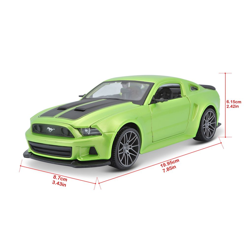 Ford Mustang street racer 2014 green 1:24 Maisto