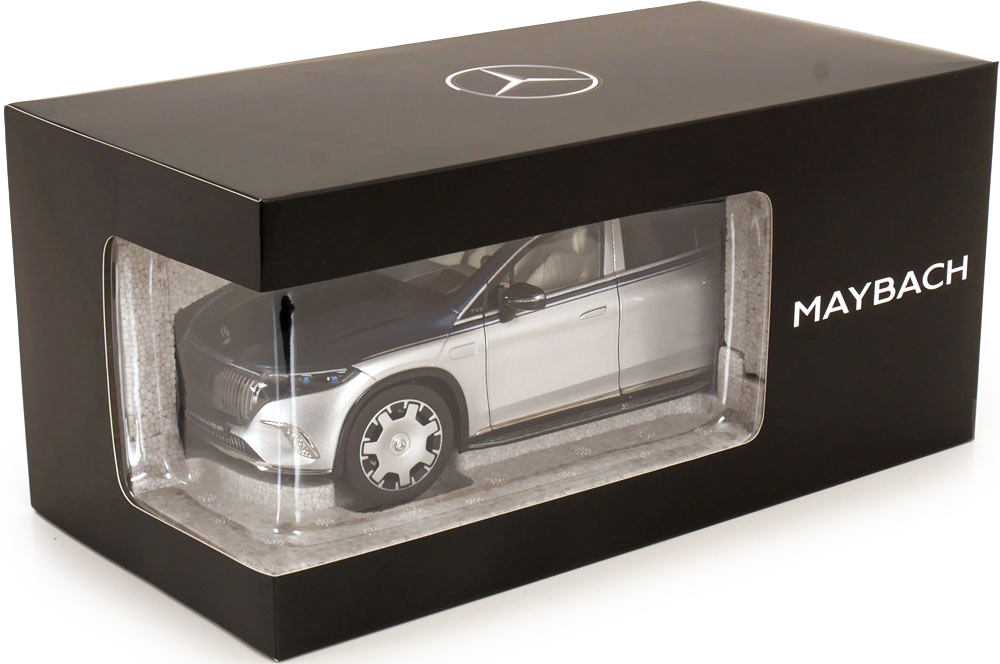 Mercedes-Maybach EQS 680 SUV Z296 sodalith blue/hightech silver 1:18 NZG