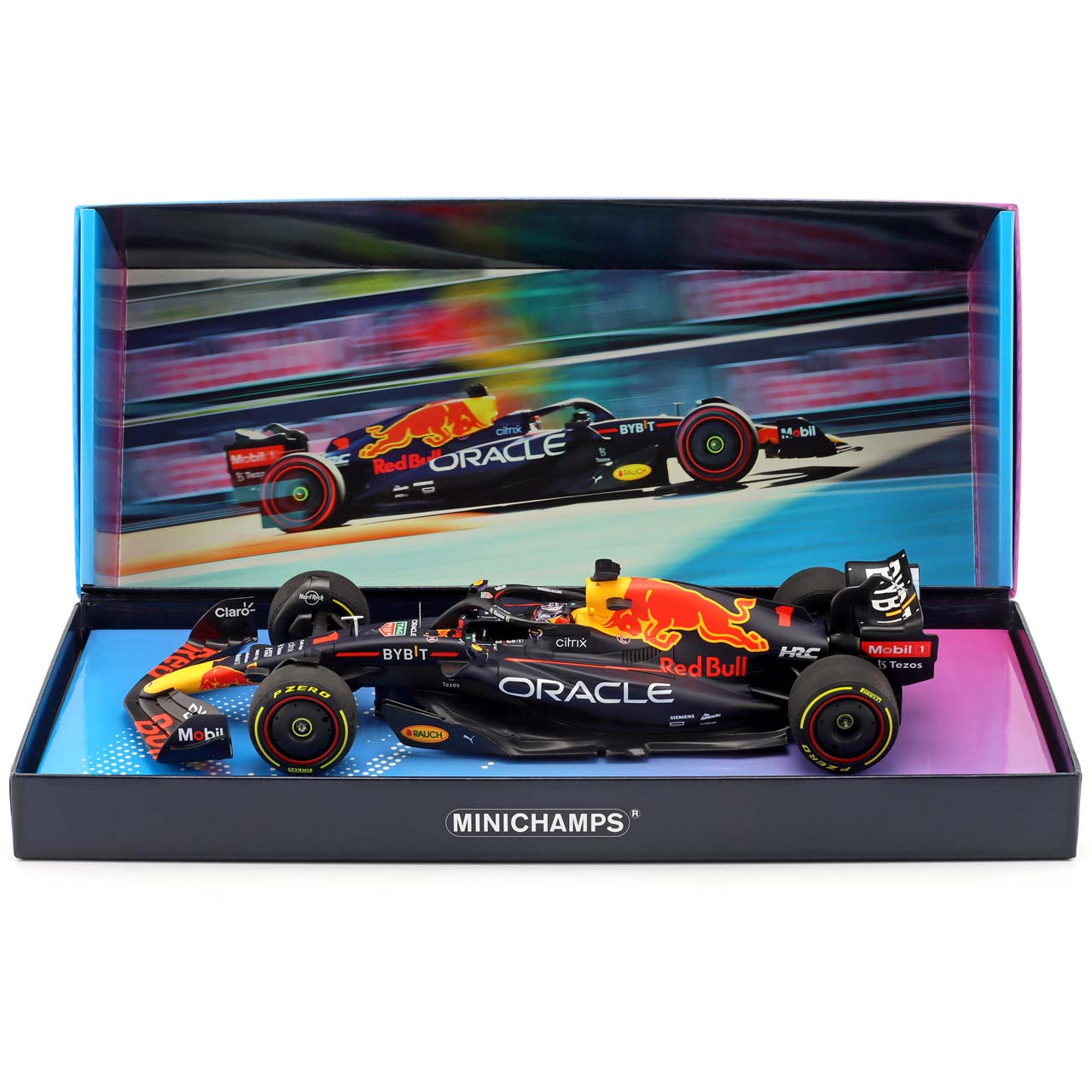 Red Bull RB18 #1 M. Verstappen Winner Miami GP World Champion 2022 1:18 Minichamps