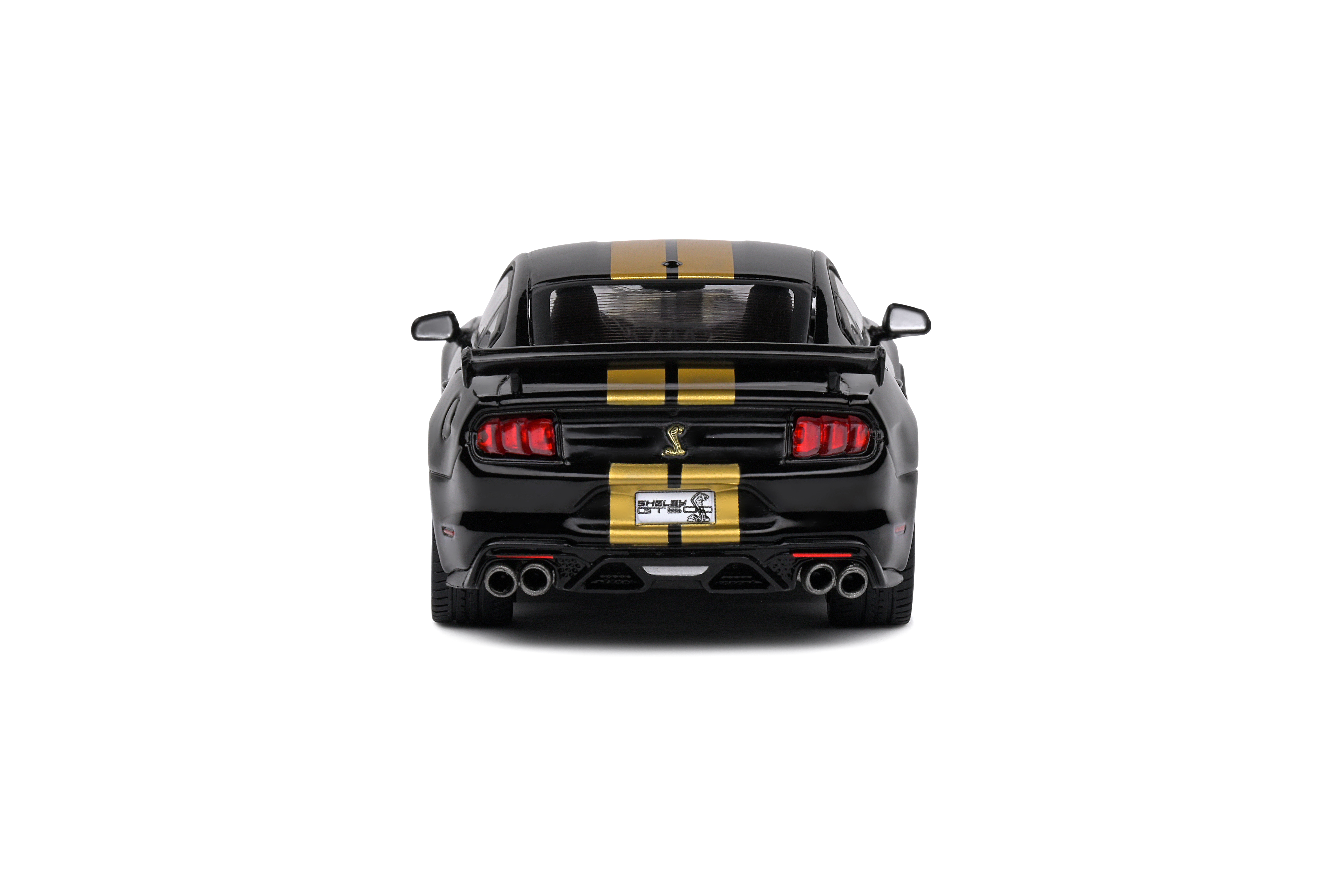 Shelby Mustang GT500 2020 black/gold stripe 1:43 Solido