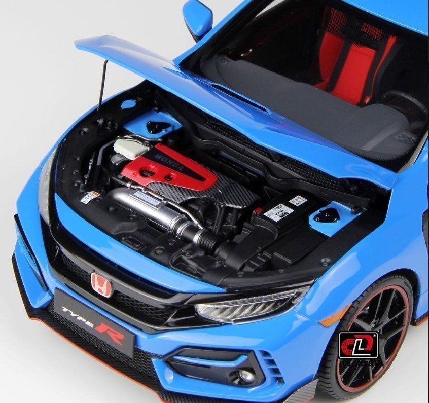 Honda Civic Type-R FK8 2020 blue 1:18 LCD Model