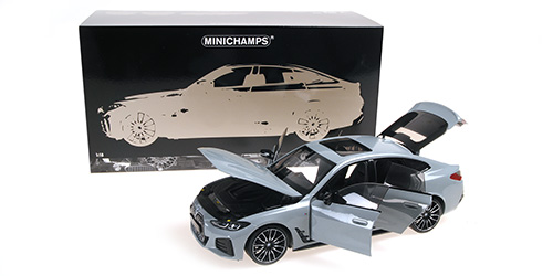 BMW i4 M50 2022 grey 1:18 Minichamps 