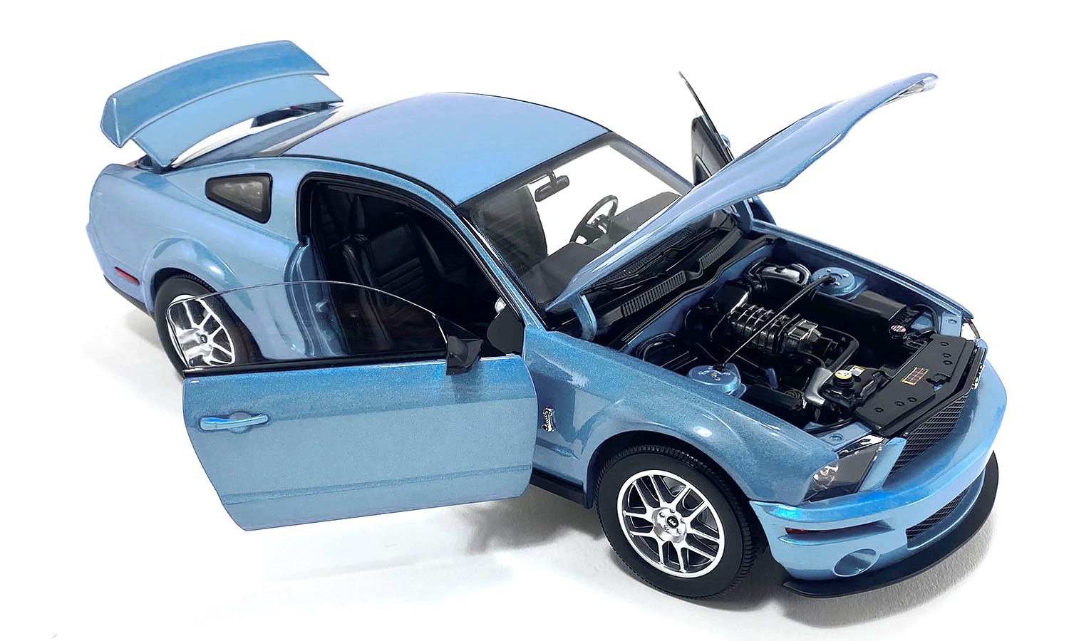 Shelby GT500 2007 windveil blue 1:18 Acme Diecast