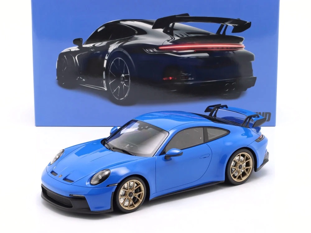 Porsche 911 (992) GT3 2021 shark blue 1:18 Minichamps