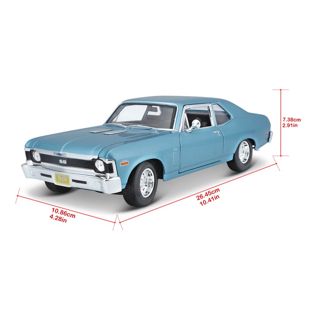 Chevrolet Nova SS coupe 1970 blue 1:18 Maisto