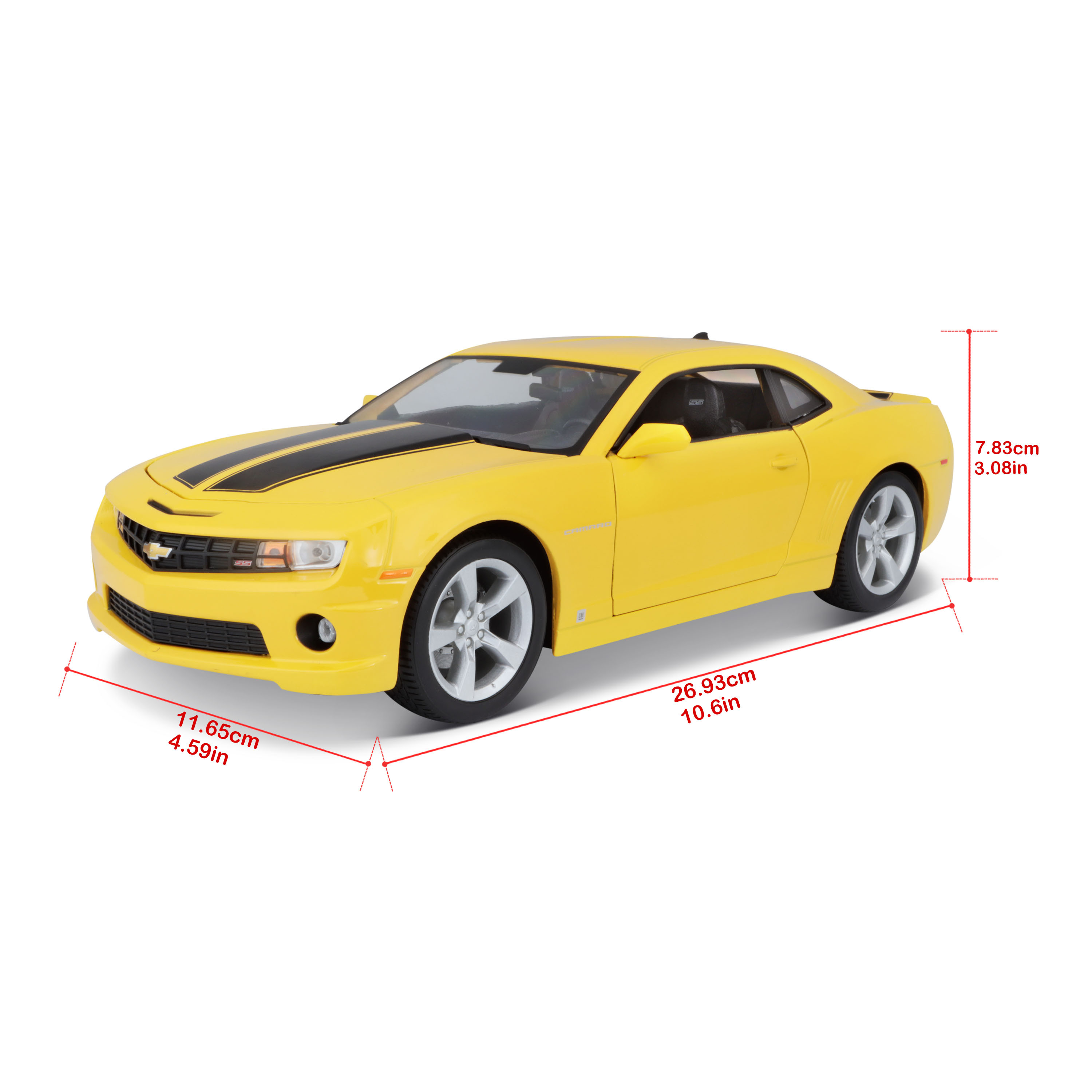 Chevrolet Camaro SS RS 2010 yellow 1:18 Maisto