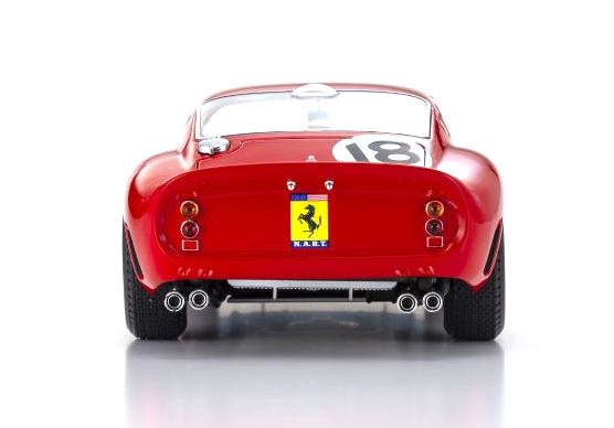 Ferrari 250 GTO Team NART #18 P.Rodriguez Winner 3H Daytona 1963 1:18 Kyosho