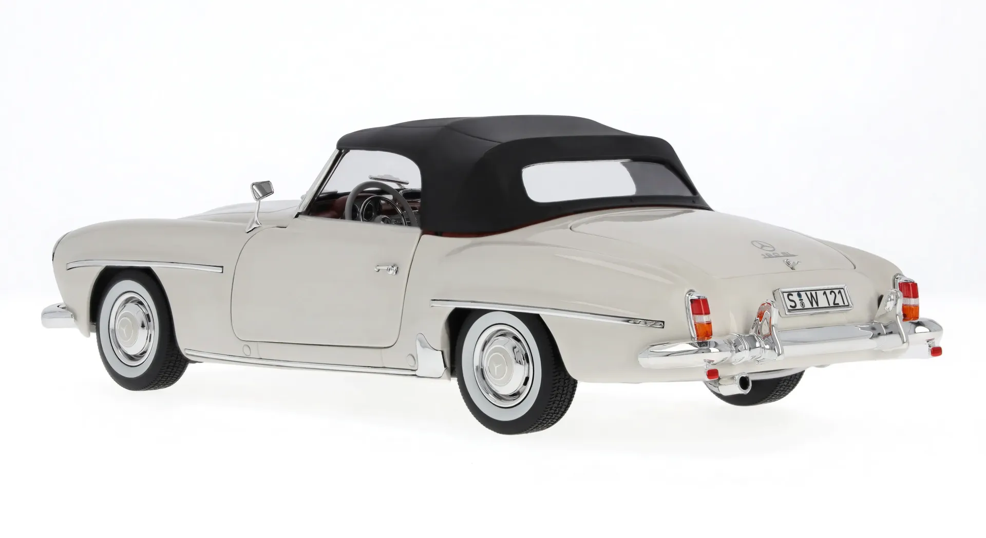 Mercedes-Benz 190 SL Roadstar W121 1954-1963 whitegrey 1:18 Norev