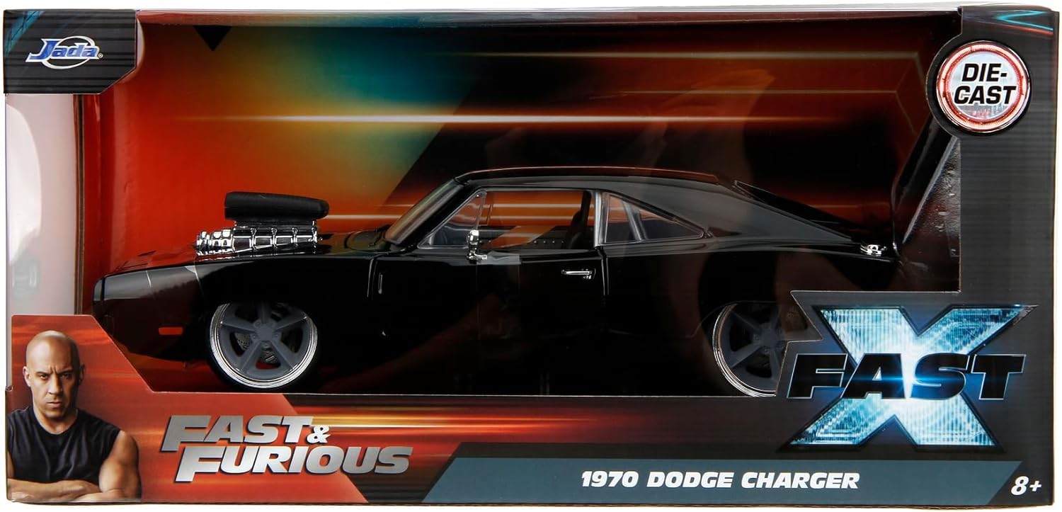 Dodge Charger 1970 Fast & Furious 10 black 1:24 Jada Toys