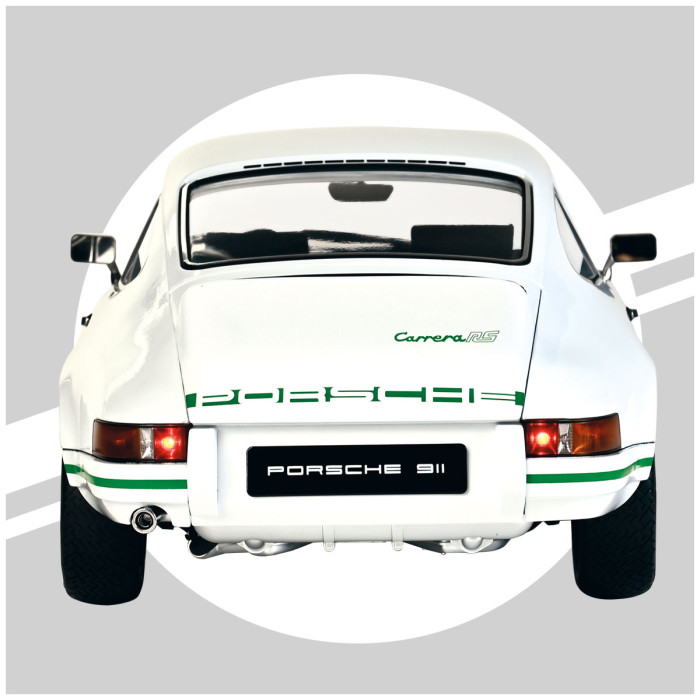 Porsche 911 RS 2.7 white/green 1:8 Ixo Models 