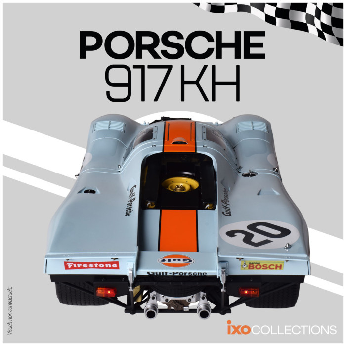 Porsche 917K #20 Gulf 24H Le Mans 1970 1:8 Ixo Models 