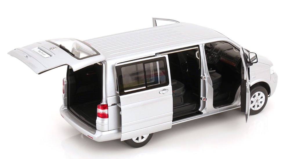 Volkswagen T5 Multivan 2003 silver 1:18 Norev