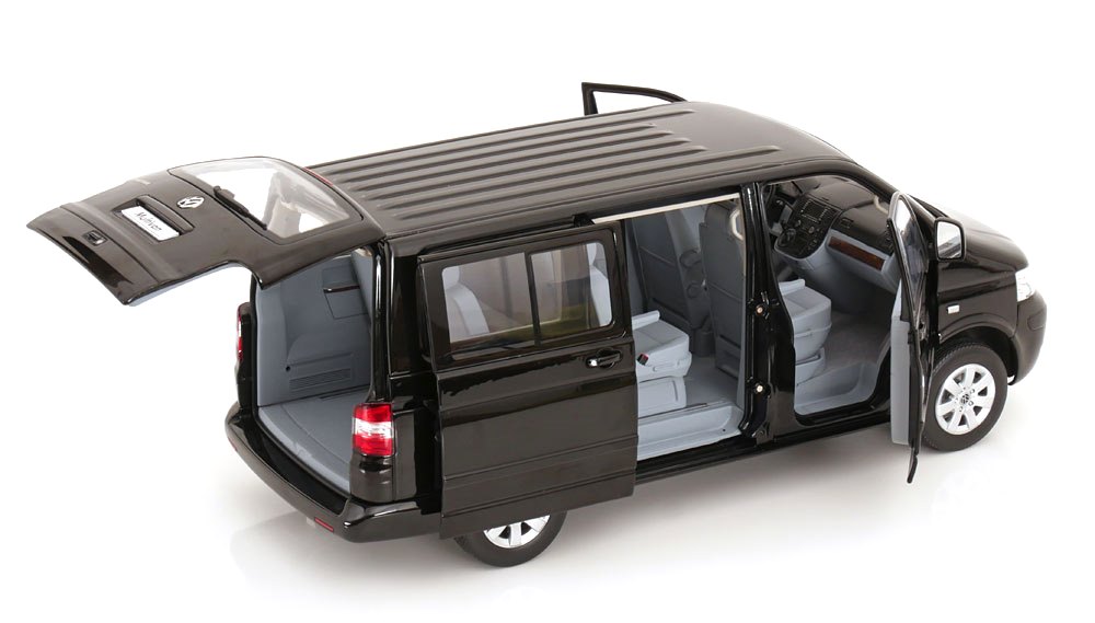 Volkswagen T5 Multivan 2003 black 1:18 Norev