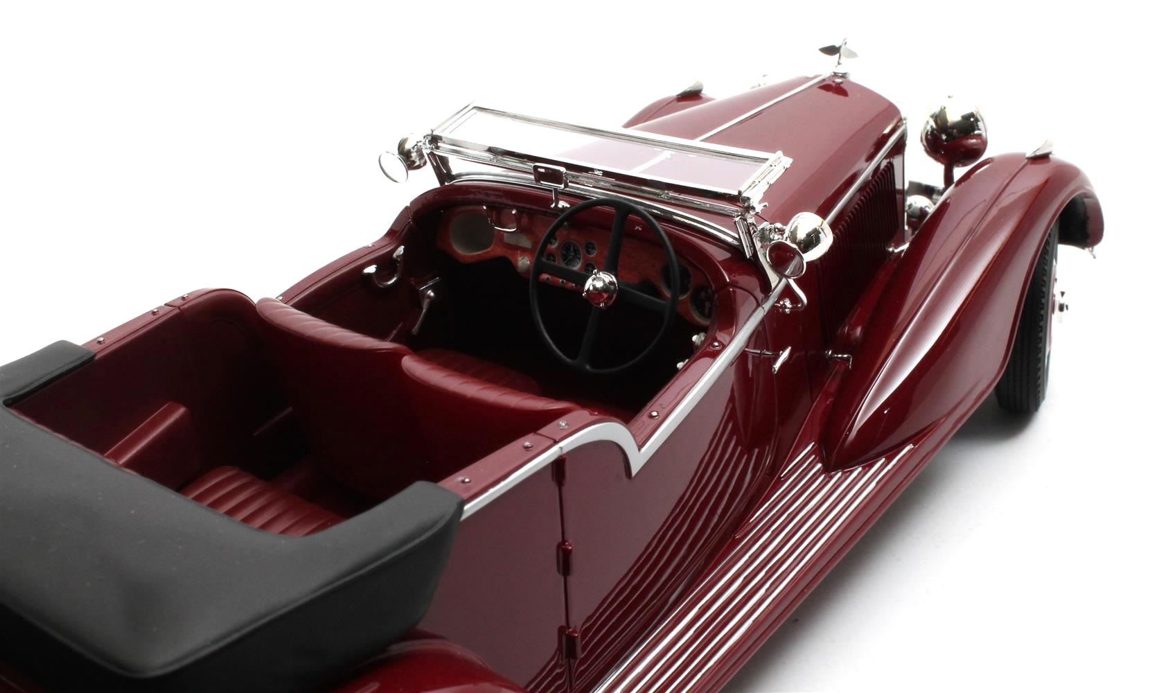 Bentley 4.25L Vandem Plas Tourer Cabriolet Open 1938 maroon/black 1:18 Cult Scale Models