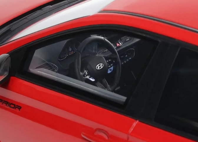 Prior Design Hyundai I30 N 2021 engine red 1:18 OttOmobile