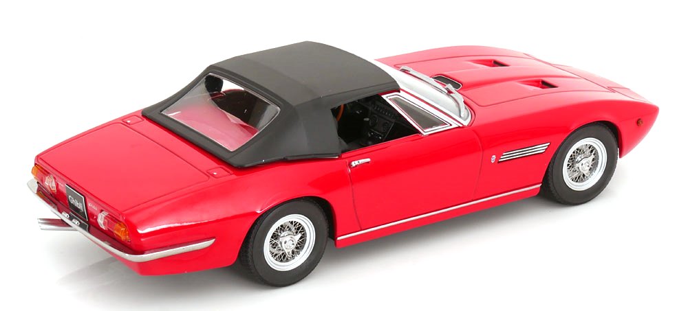 Maserati Ghibli Spyder 1970 red with Spoke Rims 1:18 KK Scale