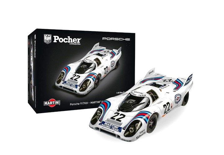 Porsche 917K 4.9L Team Martini Racing #22 Marko/Van Lennep Winner 24H Le Mans 1971 Model Kit 1:8 Pocher