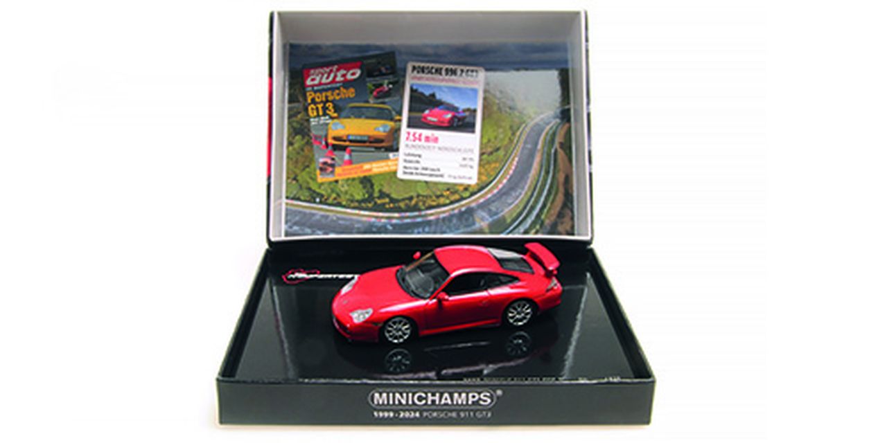 Porsche 911 GT3 Sport Auto 2003 red 1:43 Minichamps