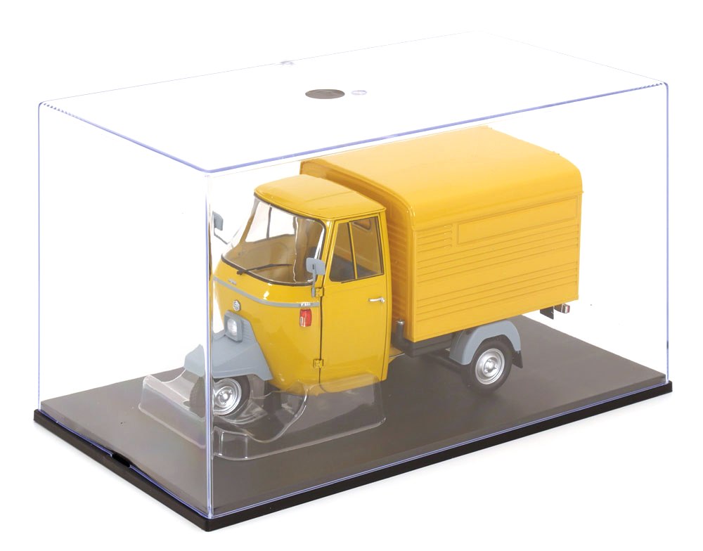 Piaggio APE P501 Van Closed 1979 with Showcase yellow 1:18 Mitica