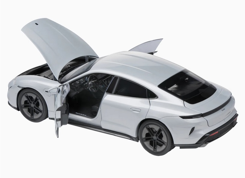 Porsche Taycan Turbo S ice grey metallic 1:18 Porsche Dealer edition